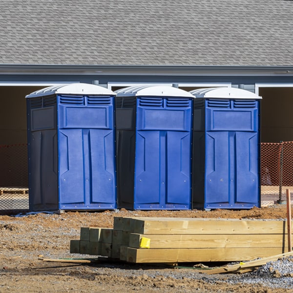 is there a specific order in which to place multiple portable toilets in Woodburn KY